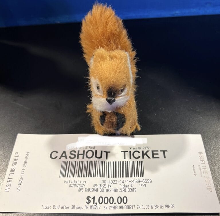 Kirby: The only squirrel with a gambling problem.
