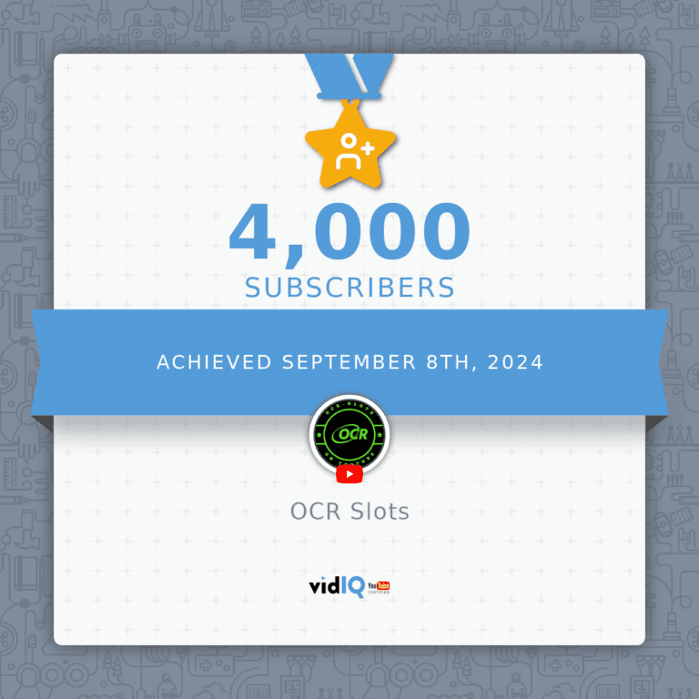 OCR slots 4K subscribers