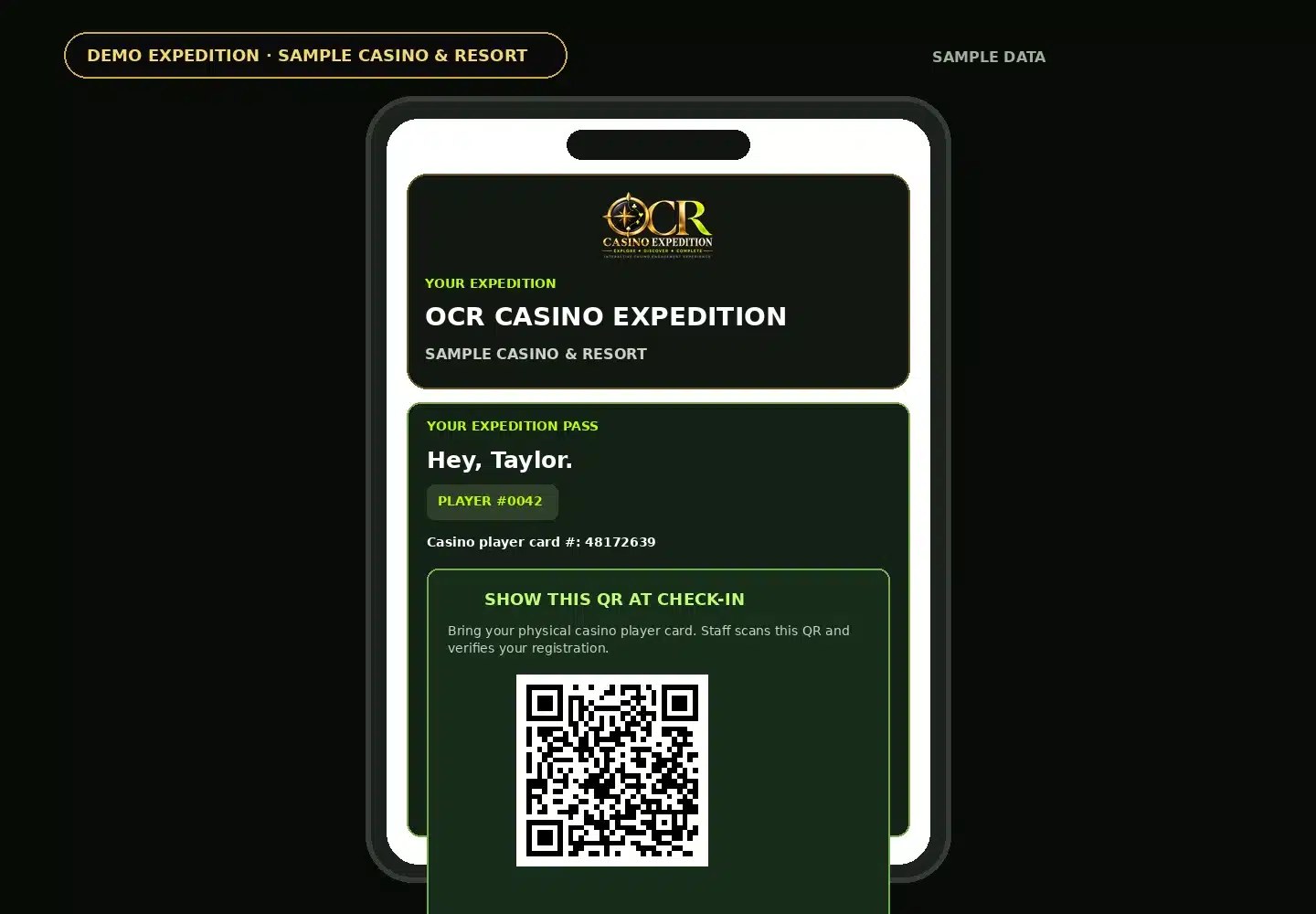 OCR Casino Expedition walkthrough step 2