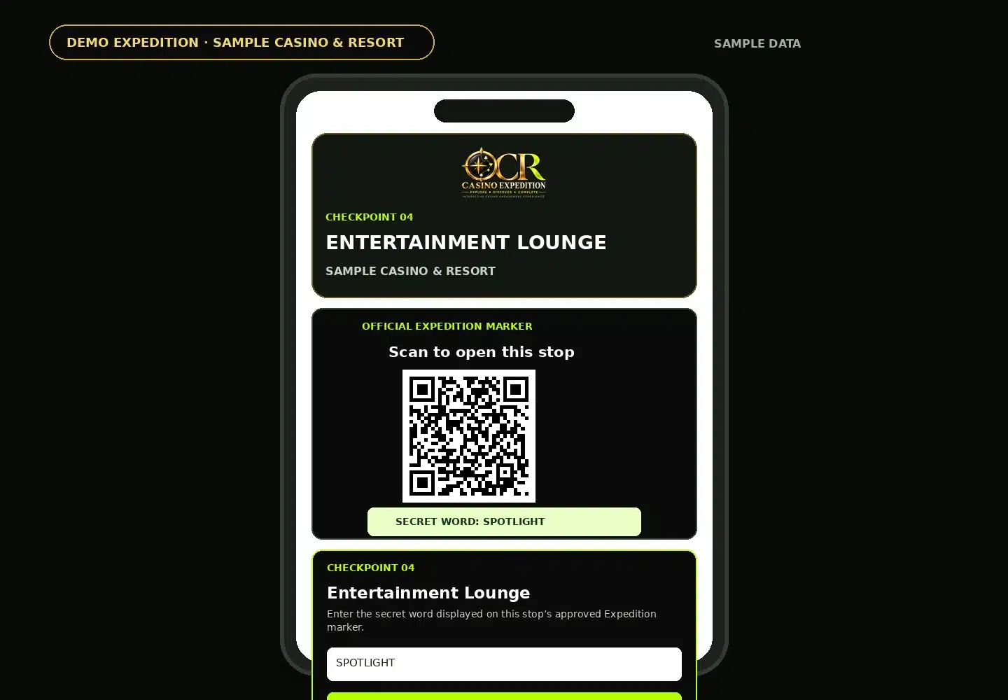 OCR Casino Expedition walkthrough step 5